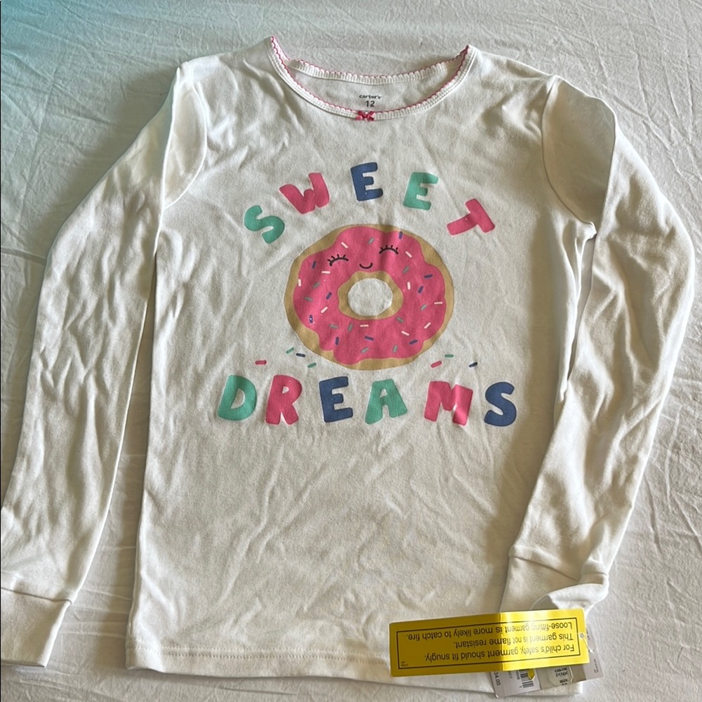 Sweet Dreams Kids Long Sleeve Shirt - White